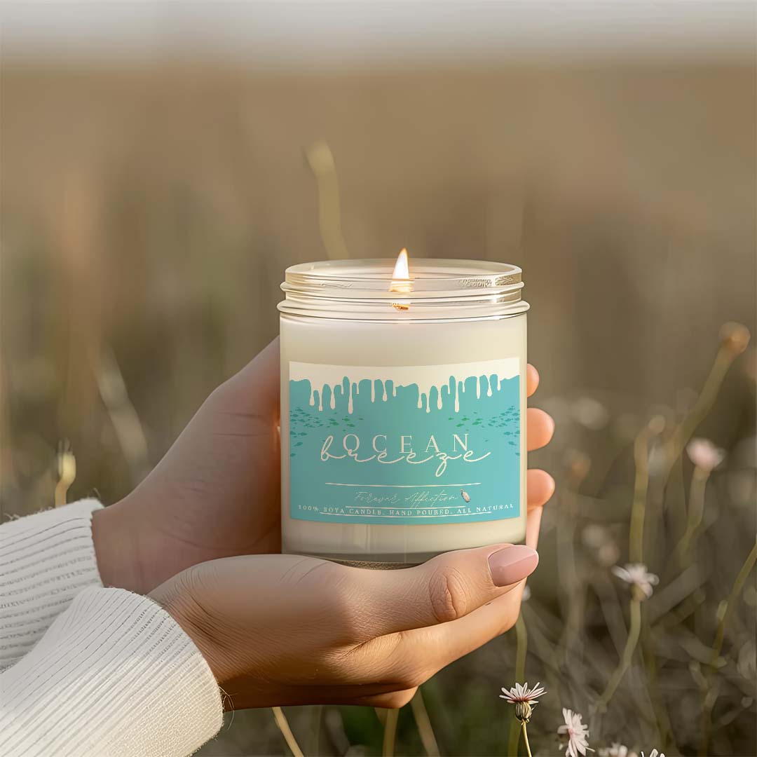 Ароматна Соева Свещ - Морски Бриз