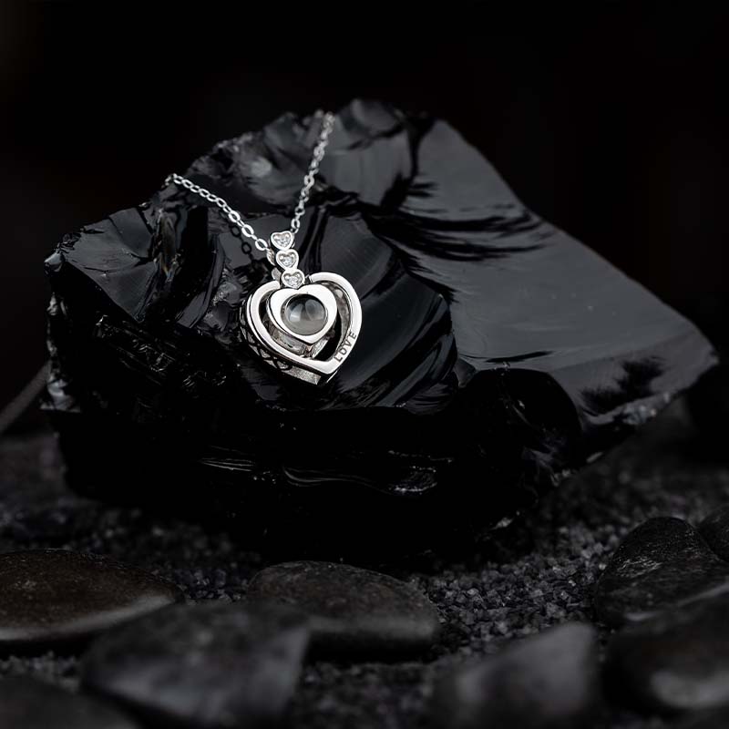 Сребърно Колие "Обичам те"