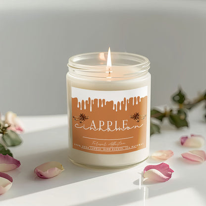 Ароматна Соева Свещ - Ябълка и Канела