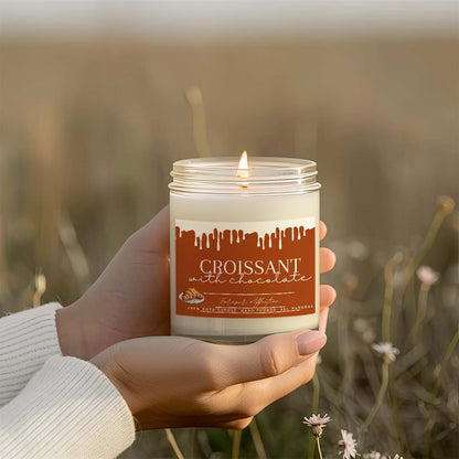 Ароматна Соева Свещ - Кроасан с Шоколад
