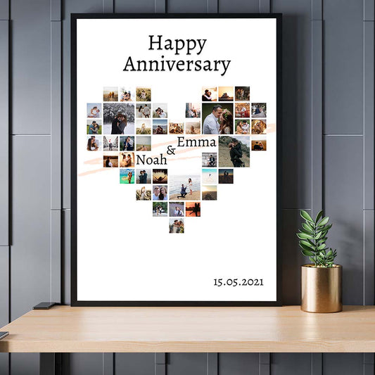 Personalized photo heart