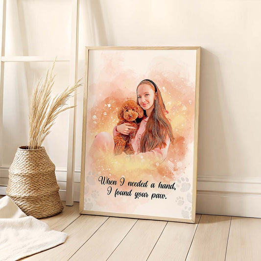 Picture into Painting Watercolor Pet Portrait