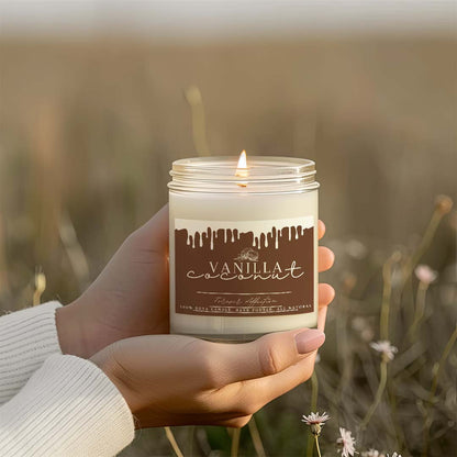 Ароматна Соева Свещ - Ванилия и Кокос