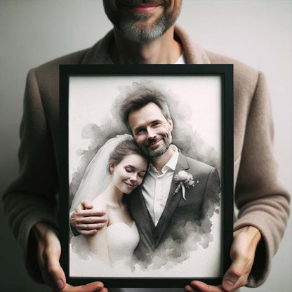 Picture into Painting Watercolor Family Portrait