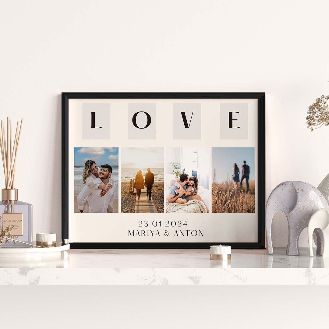 our love photo collage personalized romantic gift with photos