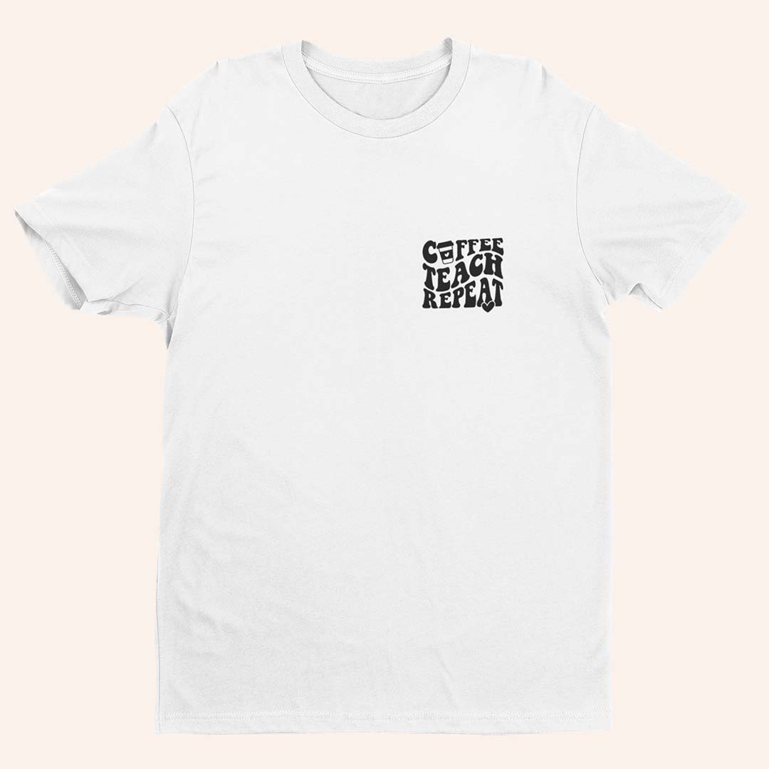 Тениска Coffee Teach Repeat