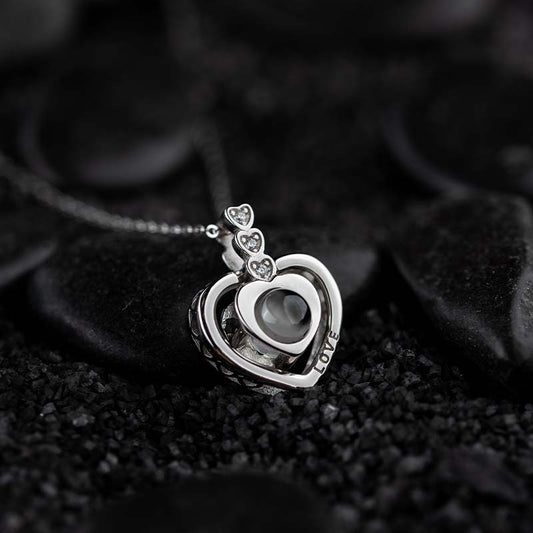 Silver Necklace "I love you"